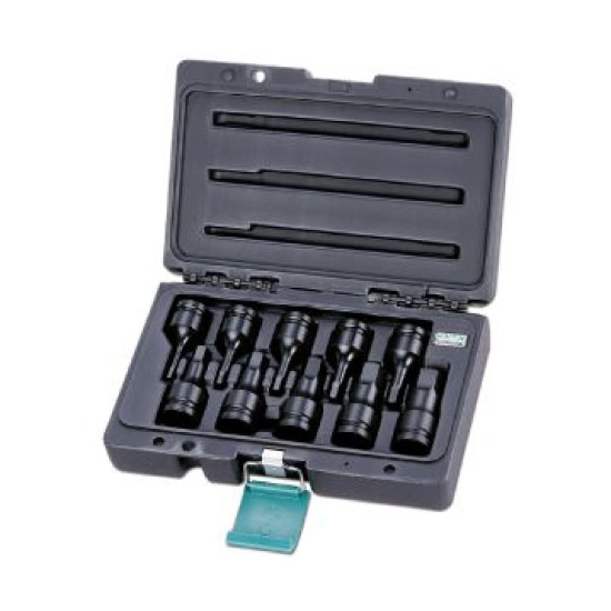 HEX impact bits Socket bits 4-19mm 1/2"; 10pr Honiton HEX impact bits Socket bits 4-19mm 1/2"; 10pr Honiton