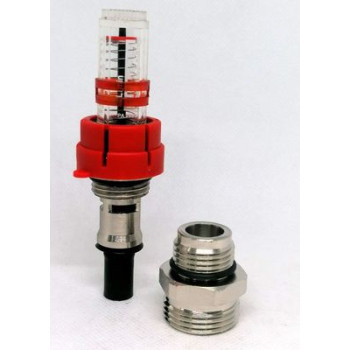 Rotameter (flow meter) for manifolds + nipple Rotameter (flow meter) for manifolds + nipple