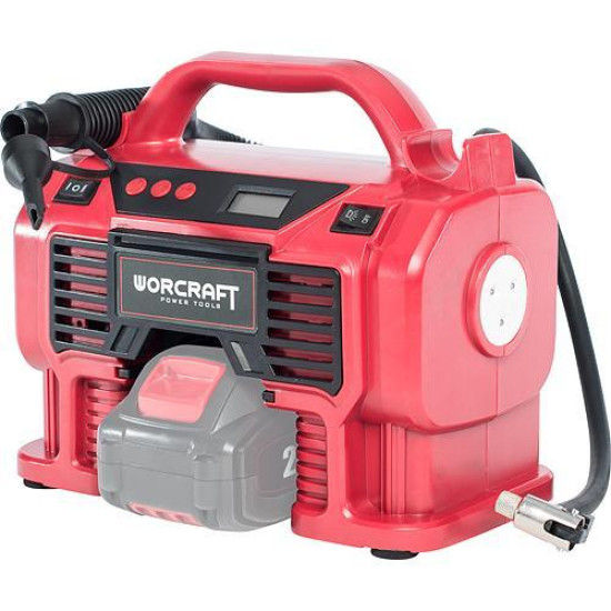 Warcraft CAC-S20Li Compressor, 20V, 160 psi, 11 bar, LED Backlight