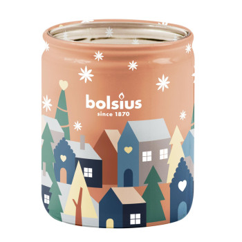 Bolsius True Glow Свеча, 82x68 мм, Лесной орех/Ваниль, Стекло